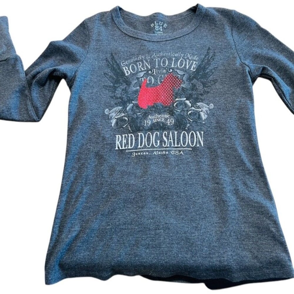 Thermal long sleeve tee, Red Dog Saloon, Anchorage, ALASKA, made in USA